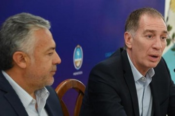 Foto de Cornejo mostró sintonía con Santilli y celebró el aval de un préstamo clave para agua potable