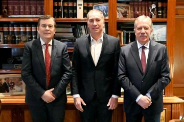 Foto de Santilli se reunió con Zamora en Santiago del Estero