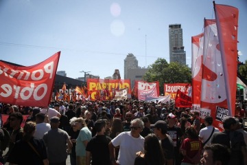 Foto de La Izquierda se movilizó contra la intervención de Estados Unidos en Venezuela