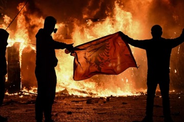 Foto de Albania: protestas estudiantiles contra la corrupción y el desempleo