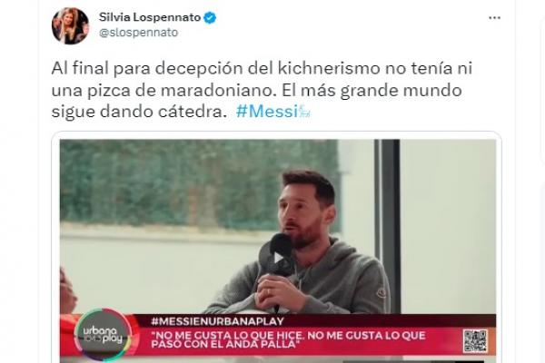 Insólito: Lospenatto consideró que el kirchnerismo está decepcionado con Messi