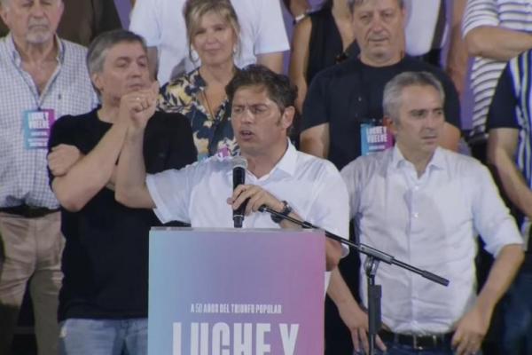 Axel Kicillof: Cristina Fernández de Kirchner es la dirigenta que nuestro pueblo quiere