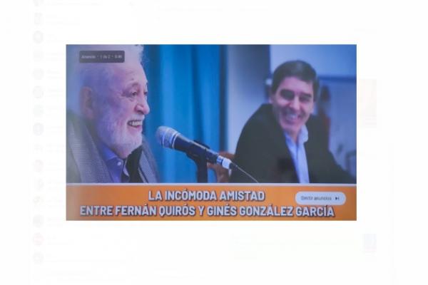 La llamativa publicidad que muestra la "incómoda amistad" de Fernán Quirós y Ginés González