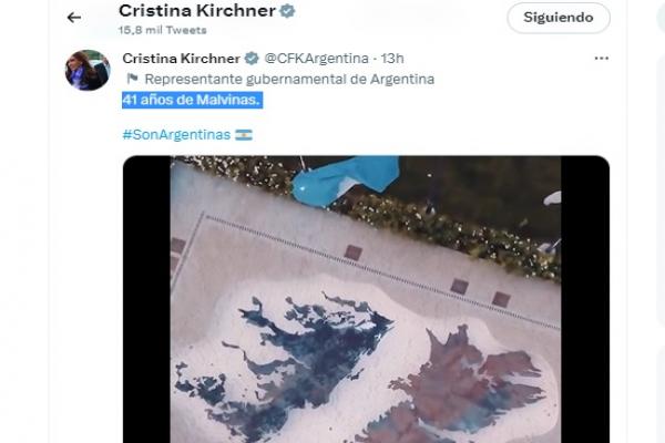 Cristina recordó a los caídos y combatientes de la Guerra de Malvinas con un video en sus redes sociales