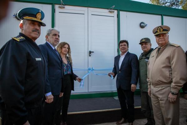 Espinoza inauguró las nuevas instalaciones de la Base de Comando Unificado en La Matanza