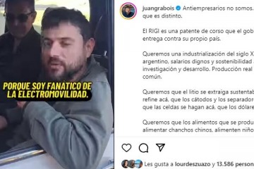 Grabois apuesta por la electromovilidad con el auto argentino Tito: "Hay que desregular"