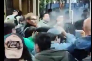 Universidad de Quilmes: advierten que el militante libertario que tiró gas pimienta ya habría provocado otros incidentes