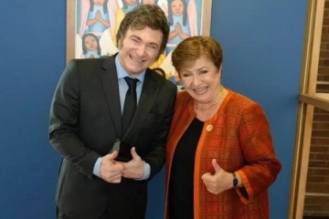 Foto de Milei se reuni con Kristalina Georgieva para avanzar en un nuevo acuerdo con el FMI