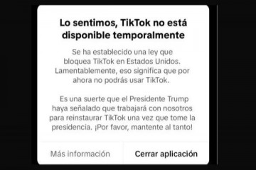 TikTok, prohibido en EE.UU a partir de este domingo: ¿qué pasará ahora?