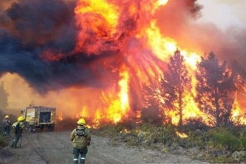 Alberto Weretilneck pidió ayuda al Gobierno por los incendios en El Bolsón