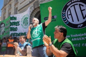Foto de ATE anunció paro y movilización en contra de la reforma laboral de Milei