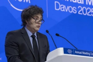 Foto de Javier Milei viaja a Davos para participar del Foro Económico Mundial