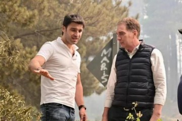 Foto de Finalmente Santilli y Torres recorrieron las zonas incendiadas en Chubut