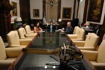 Foto de Milei recibió a la presidenta de la Comunidad de Madrid, Isabel Díaz Ayuso