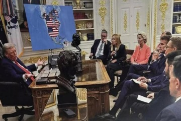 Foto de Las ofensivas imágenes con las que Trump volvió a provocar a Europa y la OTAN
