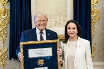 Foto de Trump le envió un guiño a María Corina Machado en el futuro de Venezuela: "Quizá podemos involucrarla"