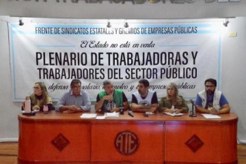 Foto de ATE reúne a los sindicatos estatales contra la reforma laboral de Milei