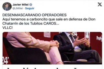 Foto de Milei calificó a Paolo Rocca como "Don Chatarrín" por los caños de Vaca Muerta