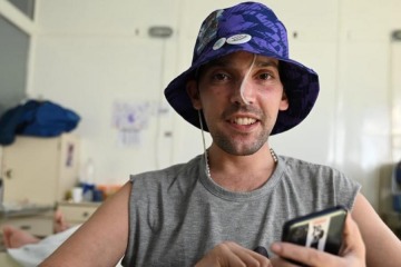 Foto de Emoción: tras diez meses de internación, Pablo Grillo volvió a su casa