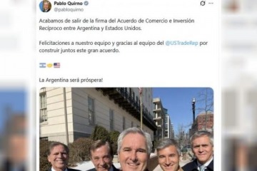 Foto de Un acuerdo a medida de Washington: el Gobierno selló otro gesto de alineamiento con EEUU