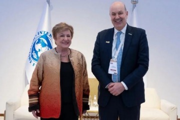 Foto de Sturzenegger se reunió con Kristalina Georgieva y revisaron "los avances en desregulación"