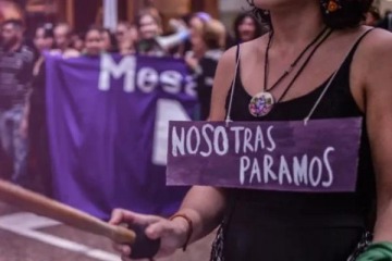 Foto de 8M: el feminismo enfrenta un paro y movilización a Plaza de Mayo por el Día Internacional de la Mujer Trabajadora