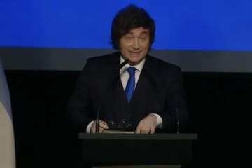 Foto de Milei habla en cadena nacional: se quiere apropiar del fallo a favor de YPF