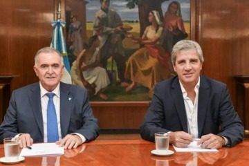 Foto de Osvaldo Jaldo y Luis Caputo se encontraron y avanzaron en una obra hídrica clave para Tucumán