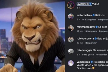 Foto de Entre caricaturas y agravios, Milei volvió a provocar con un video hecho con IA donde se parece a Alex de Magagascar