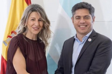 Foto de Kicillof salió a buscar respaldo progresista en España y profundizó el contraste con Milei