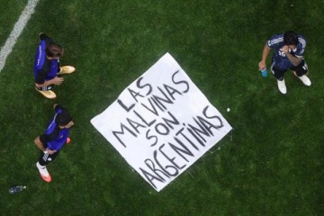 "Las Malvinas son argentinas": el festejo de la Selección Argentina tras el contundente triunfo ante Inglaterra