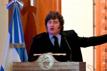 El mensaje de Milei en la Bolsa de Comercio de Buenos Aires: "Voy a ser reelecto"