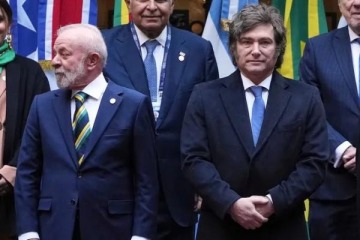 Foto de Milei denunció que el gobierno de Brasil "es el que puso más plata" en la campaña antiargentina