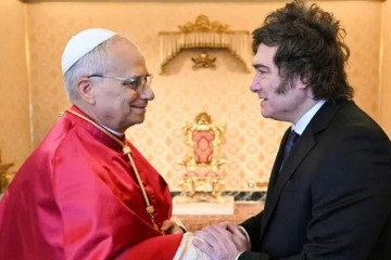 Foto de El Gobierno confirmó que León XIV mantendrá un encuentro privado con Javier Milei
