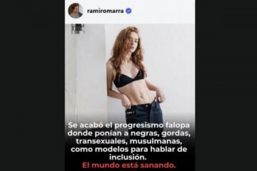 Foto de "Ponían negras, gordas y transexuales": Marra usó una publicidad de una mujer para atacar al "progresismo falopa"