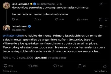 Foto de Lilia Lemoine y Leila Gianni se cruzaron por la “merca” y la ex LLA terminó apuntando contra Espert y Villaverde