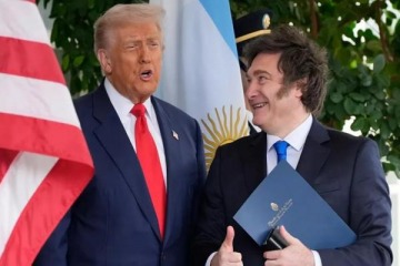 Foto de "Masterclass": Milei alabó el discurso de Trump en la ONU